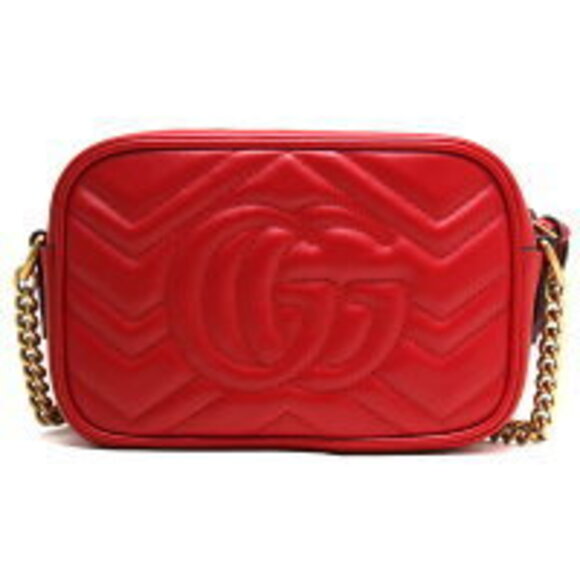 Gucci GG Marmont Shoulder Bag Hibiscus Red - Picture 4 of 6